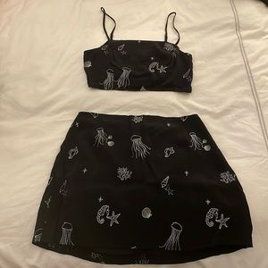 Wild Honey - black nautical two piece